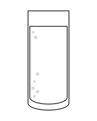 flat design glass of soda icon vector illustration