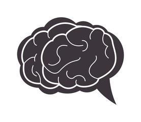 flat design human head icon vector illustration