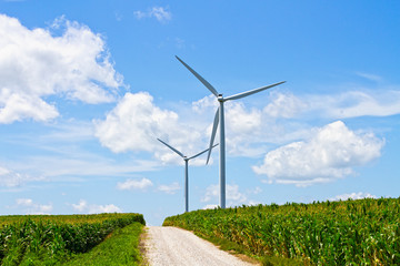 Sustainable energy with wind turbines