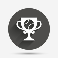 Tennis ball sign icon. Sport symbol.
