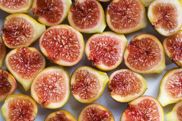 Background filled with fresh figs