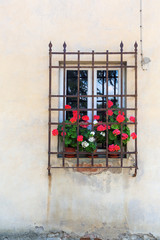 Fototapeta na wymiar window at a house in Italy