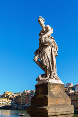 Fototapeta na wymiar historic statue in Florence, Italy