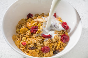 コーンフレーク Cornflakes and milk