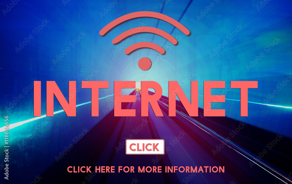 Aufkleber internet wireless internet networking online concept