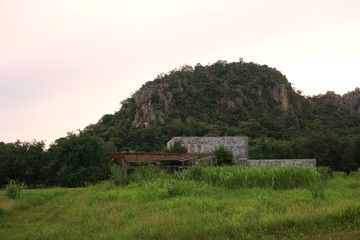abstract abandoned building