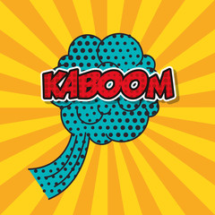 explosion pop art style vector illustration design