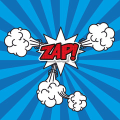 explosion pop art style vector illustration design