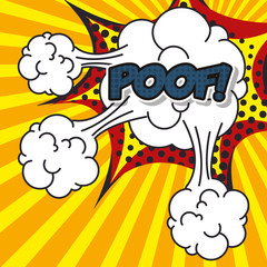 explosion pop art style vector illustration design