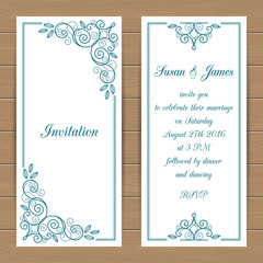 Vintage invitation template