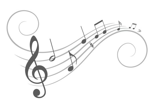 Music notes. 