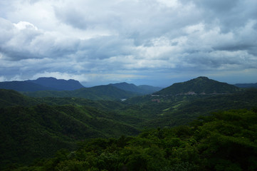 Fototapeta premium Landscape of mountain in Petchaboon province,Thailand, Selective focus.