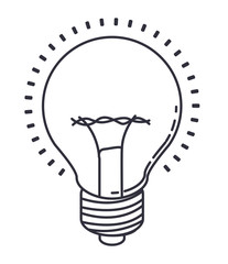 bulb light isolated icon vector illustration design