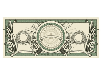 bill dollar print seal isolated icon vector illustration design