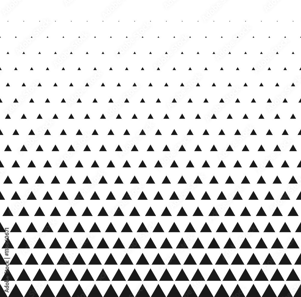 Poster triangular halftone grid gradient seamless background