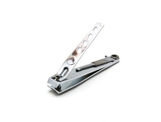 stainless steel nail cutter Isolated object on white