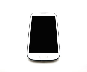 White smart phone