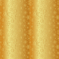 gold winter snowflakes stripes winter pattern eps10