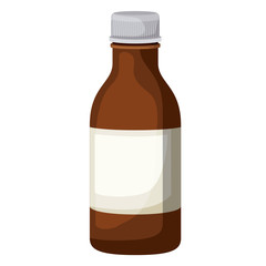 bottle syrup isolated icon vector illustration design
