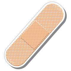 cure band medical isolated icon vector illustration design