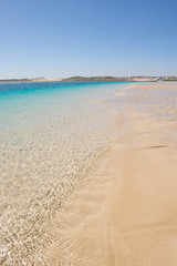 Turquoise ocean water sandy beach Australia