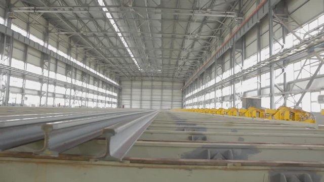 Cooling rails in steel mill