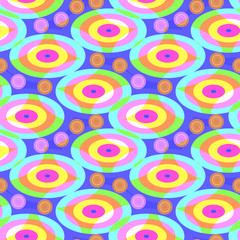 Bright pattern of ovals