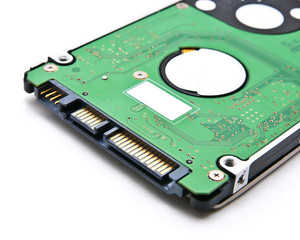 Sata hard disk(HDD) connector, close up image.