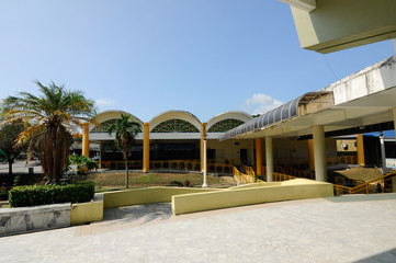 PENANG, MALAYSIA -APRIL 16, 2014: Masjid Negeri Pulau Pinang is a state mosque located in George...