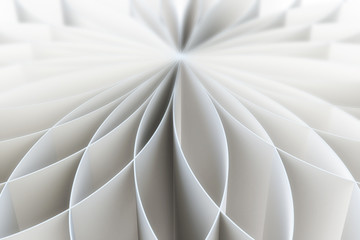 Abstract pattern of a folded blank pages.3d illustration