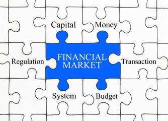 Financial Market Puzzle Concept