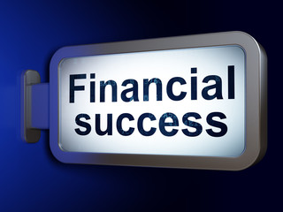 Banking concept: Financial Success on billboard background