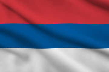 Fototapeta premium Flag of Serbia