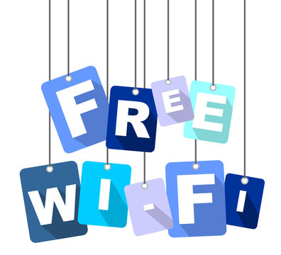free wifi, blue vector free wifi, flat vector free wifi, background free wifi