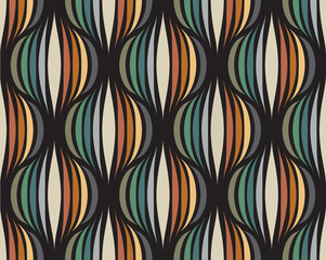 Retro repetitive wallpaper - Vintage vector pattern