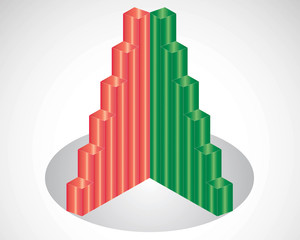 Fototapeta premium Business graph and chart