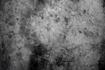 black and white cement cracked background