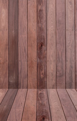 Close up of wall made of wooden planks.