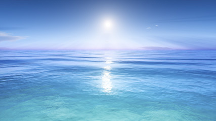 Obraz premium słońce nad morzem
