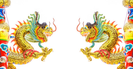 Chinese style dragon statue