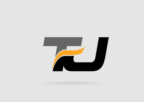 Letter T and J logo template
