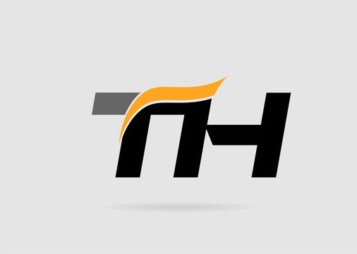 Letter T and H logo template
