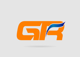 Letter GR, g and r logo vector

