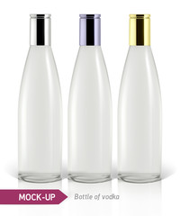 Mockup vodka bottle