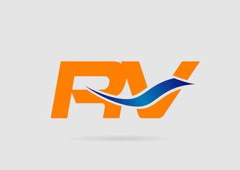 RV company group linked letter logo
