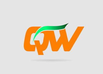 QW letter logo
