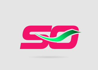 SO company linked letter logo
