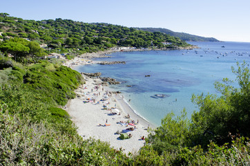 Escalet beach, near to Saint-Tropez, french riviera