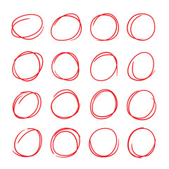 red hand drawn circle highlighter