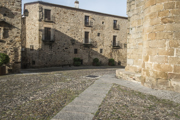 Fototapeta na wymiar Medieval city of Careers in Spain